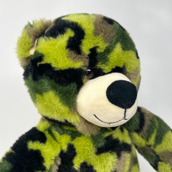 Retired Green Army Military Camo 2010 Build a Bear BABW Camouflage - Picture 5 of 9